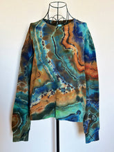 Load image into Gallery viewer, 2 Custom Reverse Geode Pullovers with Thumbholes and Pockets for Debbie