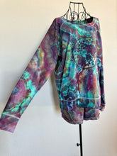Load image into Gallery viewer, Women’s XL (fits closer to a large) Geode Sun Tarot Slouchy Pullover and Shorts Lounge Set in ‘Cosmic’
