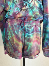 Load image into Gallery viewer, Women’s XL (fits closer to a large) Geode Sun Tarot Slouchy Pullover and Shorts Lounge Set in ‘Cosmic’