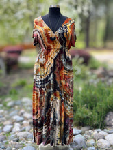 Load image into Gallery viewer, Custom Reverse Geode Surplice Maxi Dress for Lisa