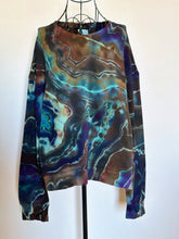 Load image into Gallery viewer, 2 Custom Reverse Geode Pullovers with Thumbholes and Pockets for Debbie