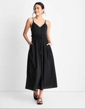 Load image into Gallery viewer, Women’s 3X Reverse Geode Jenny K Lopez Rope Tie Ruched Midi Dress with Pockets in ‘Fire on the Mountain’