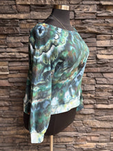 Load image into Gallery viewer, Custom Off Shoulder Sweatshirt in ‘Moss Agate’ for Ashley