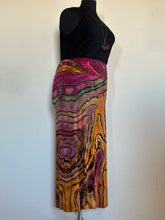 Load image into Gallery viewer, Women's 2X Reverse Geode Maxi Skirt in 'Gypsy Sky'