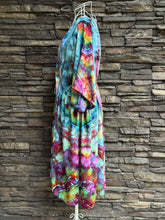 Load image into Gallery viewer, Women’s One Size (fits S-2X best) 100% Rayon Geode Cinched Kimono Duster in ‘Cosmic Eyes’