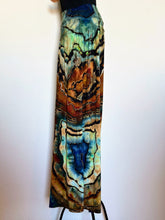 Load image into Gallery viewer, Custom Reverse Geode Cropped Pants in ‘Azurite’ for Carrie