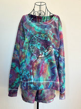 Load image into Gallery viewer, Women’s XL (fits closer to a large) Geode Sun Tarot Slouchy Pullover and Shorts Lounge Set in ‘Cosmic’