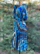 Load image into Gallery viewer, Custom Reverse Geode Dress in ‘Midnight Sapphire’ for Kim