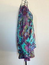 Load image into Gallery viewer, Women’s XL (fits closer to a large) Geode Sun Tarot Slouchy Pullover and Shorts Lounge Set in ‘Cosmic’