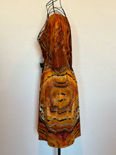 Load image into Gallery viewer, Custom Reverse Geode Kimono Style Dress in ‘Tiger’s Eye’ for Karl