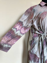 Load image into Gallery viewer, Custom Long Sleeved Cinch Waist Dress in ‘Brushed Steel’ Twist for Ashley