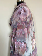 Load image into Gallery viewer, Custom Long Sleeved Cinch Waist Dress in ‘Brushed Steel’ Twist for Ashley