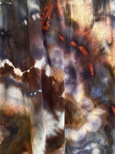 Load image into Gallery viewer, Women’s XL Geode Rayon Linen Wide Leg Strappy Jumpsuit with Pockets in ‘Turkey Tail Mushroom Variation #2’