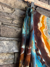 Load image into Gallery viewer, Women’s Medium/Large Reverse Geode 100% Rayon Slit Leg Palazzo Pants in ‘Desert Springs’