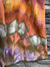 Load image into Gallery viewer, Custom Women’s XL Cotton/Linen Inclined Twist Overalls in ‘Rustic Rainbow’ for Jessie