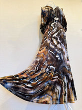 Load image into Gallery viewer, Women’s Small Geode Boho Maxi Dress in ‘Turkey Tail Mushroom Variation #2’