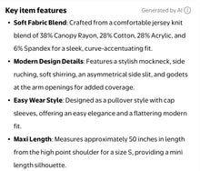 Load image into Gallery viewer, Women’s Small Geode Mockneck Bodycon Maxi Dress with Side Ruching in ‘Smoke & Roses’