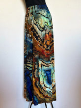 Load image into Gallery viewer, Custom Reverse Geode Cropped Pants in ‘Azurite’ for Carrie