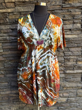 Load image into Gallery viewer, Women’s XXL Geode Kimono Style Dress in ‘Golden Hour’