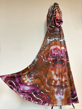Load image into Gallery viewer, Women’s Medium Geode Boho Maxi Dress in ‘Black Cherry & Brazilnut’