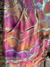 Load image into Gallery viewer, Women’s Large Reverse Geode Harem Shorts Romper Jumpsuit with Back Pocket in ‘Bird Song’