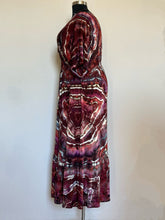 Load image into Gallery viewer, Women’s XL Geode Boho Maxi Dress in ‘Scarlet Begonias’