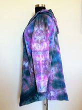 Load image into Gallery viewer, Women’s 2X (runs large) Oversized Geode Hooded Sweatshirt Open Front Cardigan with Pockets in ‘Abalone’