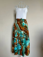 Load image into Gallery viewer, Custom Geode Tiered Maxi Skirt and Tank Top in ‘Boulder Turquoise’ for Lynn