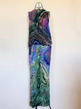 Load image into Gallery viewer, 2 Custom Reverse Geode Pajama Sets in ‘Abalone’ and 2 Bucket Hats for Kim