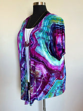 Load image into Gallery viewer, Custom Pieces for Lanette: Women’s L/XL 100% Rayon Kimono Jacket with Pockets in ‘Shiitake Twist’ & XL Geode Kimono in ‘Fluorite’
