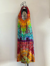 Load image into Gallery viewer, Custom Reverse Geode Swing Dress and Matching Men’s T-Shirt in ‘Electric Rainbow’ for Aunt Donna❤️🌈