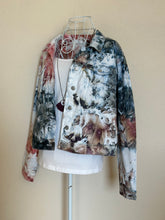 Load image into Gallery viewer, Custom Denim Jacket, Reverse Dyed T-Shirt and Geode Thumbhole Pullover for Alyssa