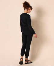 Load image into Gallery viewer, Women’s Medium Reverse Geode Terry Long Sleeved Jumpsuit in ‘Pinot Sage & Teal’