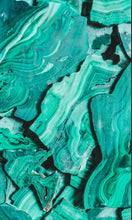 Load image into Gallery viewer, Women’s Large Reverse Geode Surplice Maxi Dress in ‘Malachite’