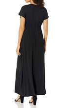Load image into Gallery viewer, Women’s Large Reverse Geode Surplice Maxi Dress in ‘Malachite’