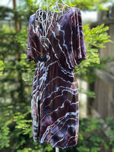 Load image into Gallery viewer, Custom Geode Kimono Style Dress for Tonya in Black and Grays