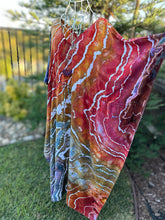 Load image into Gallery viewer, Custom Geode Tie Front Caftan in ‘Rustic Rainbow’ for Amanda
