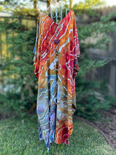 Load image into Gallery viewer, Custom Geode Tie Front Caftan in ‘Rustic Rainbow’ for Amanda