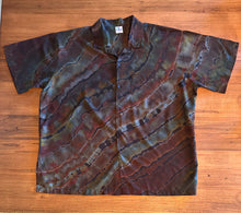 Load image into Gallery viewer, Custom Reverse Geode 100% Rayon Button Down Shirt in ‘Starling’ for Uncle Paul