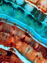 Load image into Gallery viewer, Women’s Large Geode Cropped Jumpsuit with Pockets in ‘Moorea Dreams’