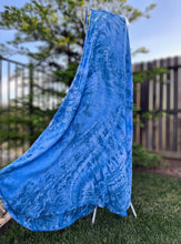 Load image into Gallery viewer, Custom Blue Rayon Dress, Reverse Geode Maxi Dress & Reverse Geode Mini Skirt for Jessica