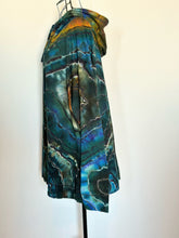 Load image into Gallery viewer, Custom Reverse Geode Lightweight Zip Up Hoodie in ‘Labradorite’ for Nix