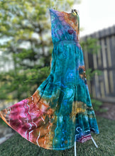 Load image into Gallery viewer, Women’s XXL Geode Elastic Waist Maxi Dress with Pockets in ‘Jewel Medley’