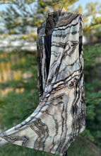 Load image into Gallery viewer, Custom Geode Sleeveless Cardigan in ‘Black and Tan’ for Susan