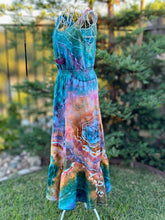 Load image into Gallery viewer, Custom Geode Maxi Dress and Gravity Spiral Tank Top for Georgia