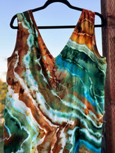 Load image into Gallery viewer, Women’s Large Geode Cropped Jumpsuit with Pockets in ‘Moorea Dreams’