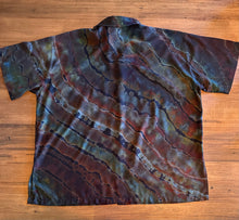 Load image into Gallery viewer, Custom Reverse Geode 100% Rayon Button Down Shirt in ‘Starling’ for Uncle Paul