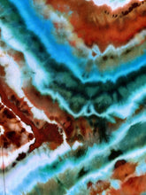 Load image into Gallery viewer, Women’s Large Geode Cropped Jumpsuit with Pockets in ‘Moorea Dreams’