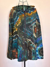 Load image into Gallery viewer, Custom Reverse Geode Lightweight Zip Up Hoodie in ‘Labradorite’ for Nix