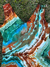 Load image into Gallery viewer, Women’s Large Geode Cropped Jumpsuit with Pockets in ‘Moorea Dreams’